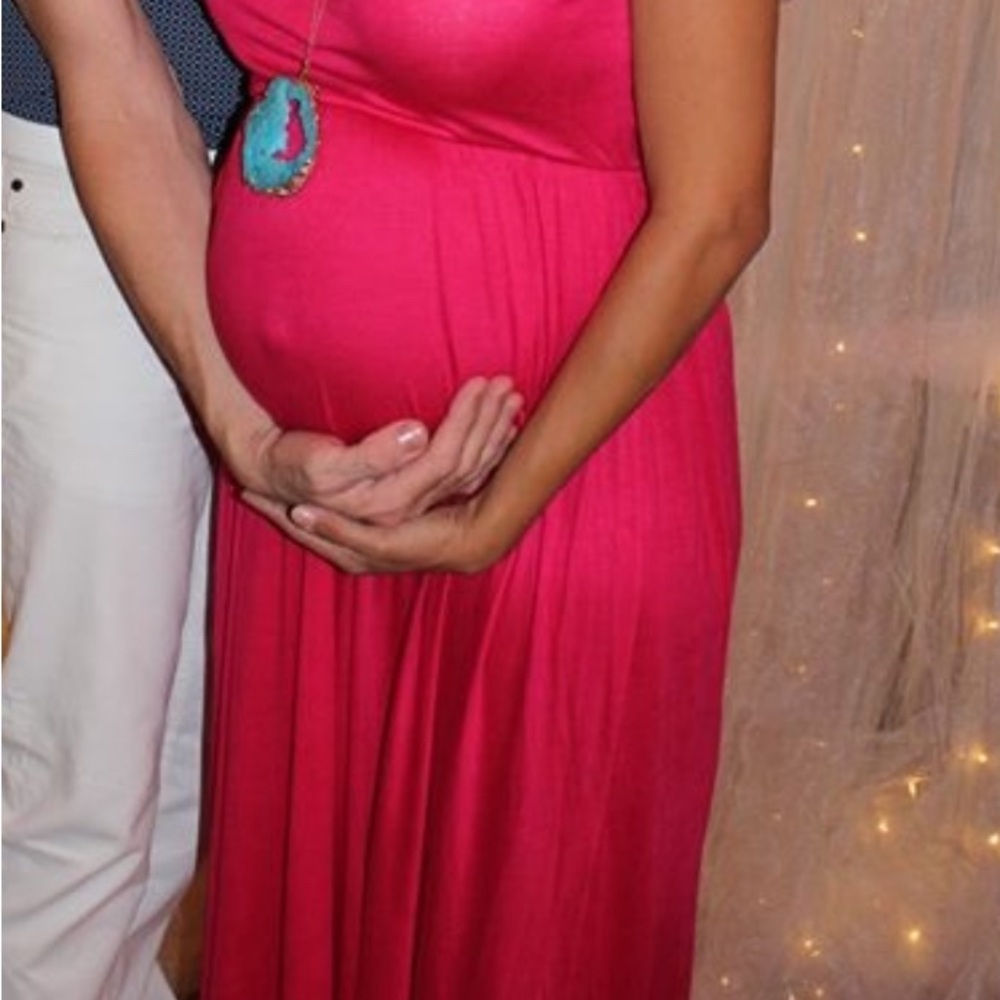 Pinkblush Fuchsia Maternity Gown